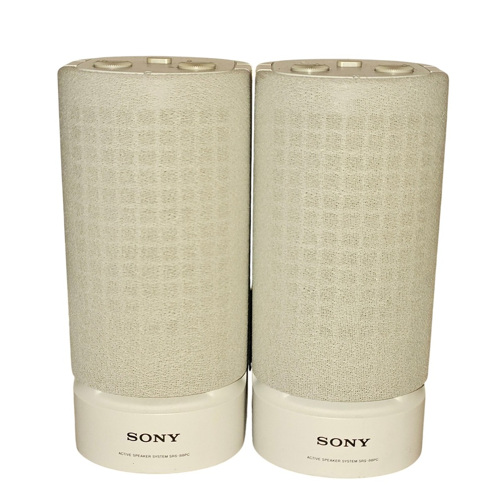 Sony SRS-88PC Active Speaker System Pair Folding Bass Reflex Made‎ in Japan